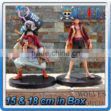 MINI QUTE 15 & 18 cm 2 type selectable anime one piece action figure Monkey D Luffy & Usopp brinquedos boys in box NO.MQ 080