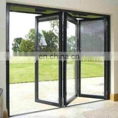 Modern Aluminum Front for Homes Frame With Glass Accordion Sliding Patio Bifold Doors photo-5