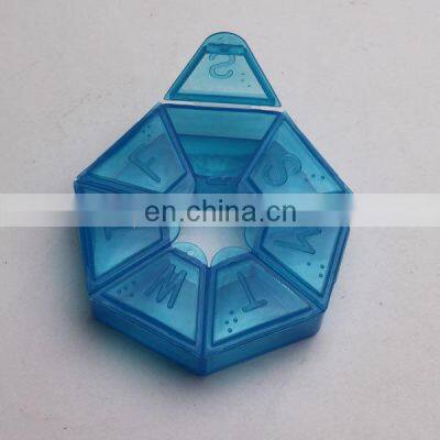 7 Days Pill Box With Plastic Hot Selling Slide Pill Box Wholesale Custom Different Color Pill Boxes Bulk