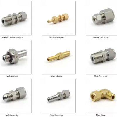 Nipple Fitting Stainless Steel Pipe Fitting Hydraulic Hose Adapter Male Female Threaded OEM Custom photo-3