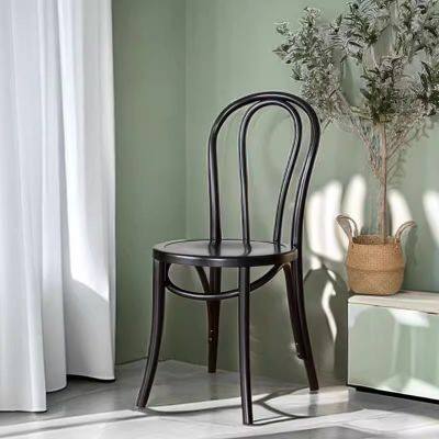 Vintage solid wood dining chair second-hand home dining table chair