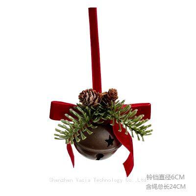 Wholesale Christmas Decorations: Bells, Velvet Bows & Pine Cone Pendants for Trees, Cars & B2B Supplies photo-4