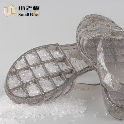 Virgin Crystal Transparent Soft PVC Granules Compound Colors Injection Low Price for Shoes Soles Rain Boots photo-2