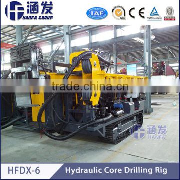 Easy to operate!Best sell!HFDX-6 full hydraulic easy operate core drilling rig