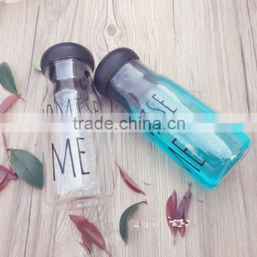 Korean mushrooms Plastic Fruit Juice Bottles/Fruit infusion water bottle