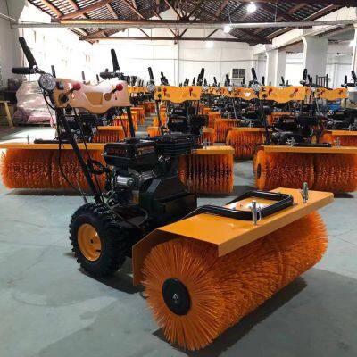 Snow Sweeper, Community Road Snow Removal Equipment, Full Gear Fuel, Small Hand-pushed Outdoor Snow Sweeper photo-3