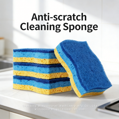 Natural Wood Pulp Cellulose Sponge Kitchen Clean Plastic-Free Kitchen Cleaning Tool