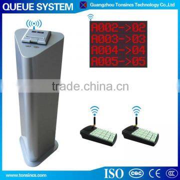 Simple Manual 2 Service Button Wireless Queue Management System