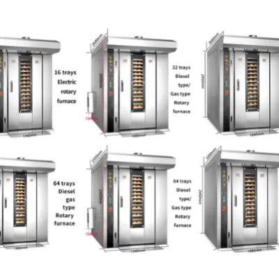 Industrial Electric Gas Diesel Rotary Baking Oven for Biscuit Cookie Cake Bread photo-3
