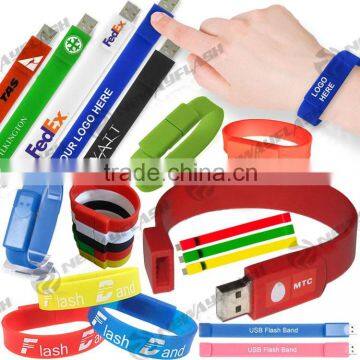 Cool cell phone accessories rubber bracelet usb flash drives for sell                        
                                                Quality Choice