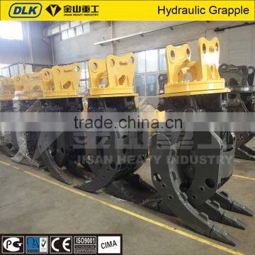 hot sale hydraulic rotary log grapple for PC300 excavator with CE certificate