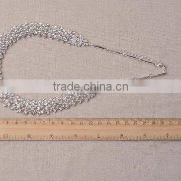 Hot Sale Women's Wedding Jewellery Sets Red Rhinestone Bride Necklace Set photo-5