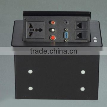 BW-T655 Meeting Room Board Table Motorized Lifting Socket/Electric Desktop Pop Up Outlet/Automatic Up Down Socket