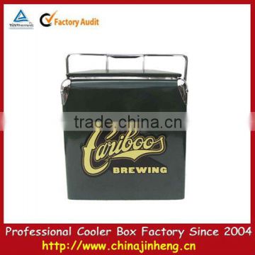 beer metal cooler box with lid