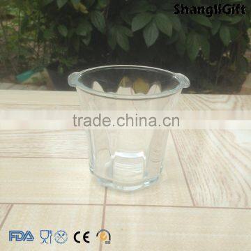 300ml Clear Glass Candle Holder With Ears photo-2