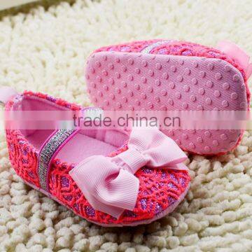 Baby Shoes Bowknot Baby Shoes Pink Color Girl Shoes Cheap Children Shoes