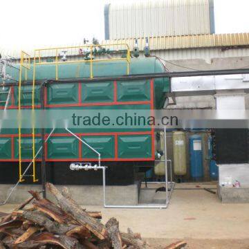 Horizontal automatic single drum rice husk fired steam boiler