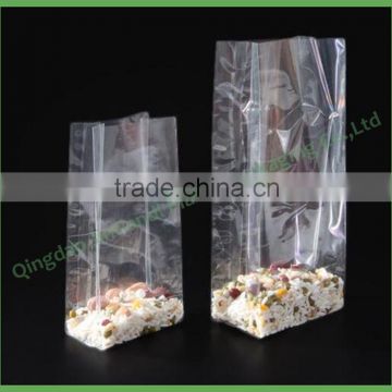 Accept Custom Order Transparent Square Bottom Side Gusset Stand Up Plastic OPP Bag                        
                                                Quality Choice