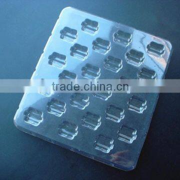 disposable blister PET clear plastic tray