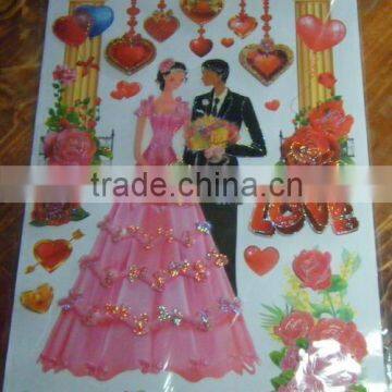 wedding layer sticker for decoration