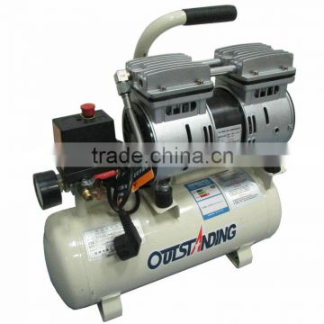 550W 1380r/min 8L Air Vacuum Compressor Oil Free