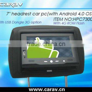 Andriod 4.0 OS tablet car pc with Demo Menu for Taxi Company