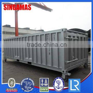 Factory Price 20' Half Height Side Open Cargo Container Without Top