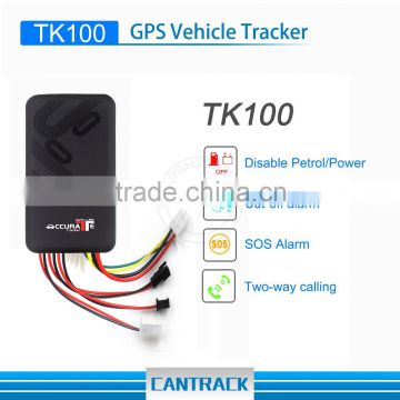 Bilateral calling function TK100 car gps tracker with factory price