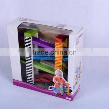 Promotional Discounts Toys Car OEM Colorful Ramp Racer Educational Wooden Sliding Car for Kids EZ5133 photo-3