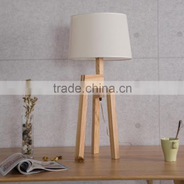 Indoor decorative wood lighting wood table lamp desk lamp for reading