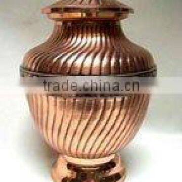 Brass cremation urn