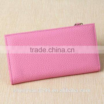 2016 Hot Sale Simple Custom Logo Original Design Handmade Wallet Large Capacity Women Purse Multy Function Zipper Bag photo-3