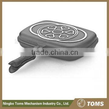 TOMS 28cm Marble coating Aluminum nonstick double fry pan