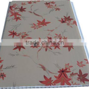 leaf STYLE hot foil stamping pvc ceiling & wall panel T038