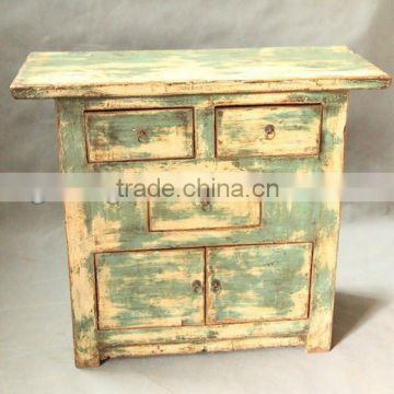 Rustic antique furniture side abinet