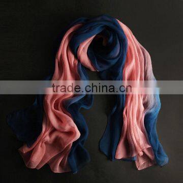 2016 Hangzhou Fashion silk scarf custom design Satin scarf for ladies wholesale