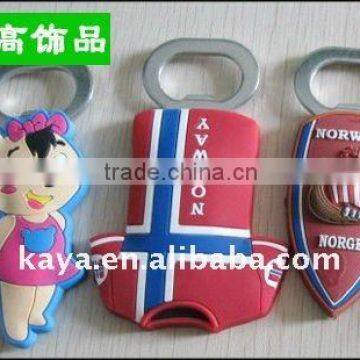 Beautiful soft pvc beer bottle opener