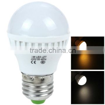 Hot sale! 3W LED Bulb E27 / B22 220V White/ Warm White Light Energy-saving Bulb for Home / Commercial Use                        
                                                                Most Popular
                                                