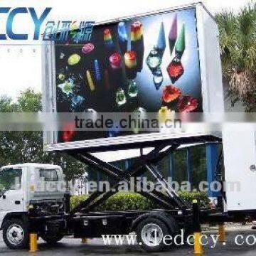 Outdoor full color p10 mobile led screen truck xxx video