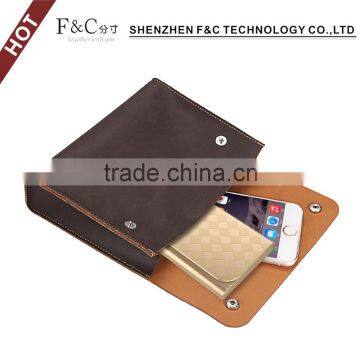 hot selling universal leather pouch case for mobile phone