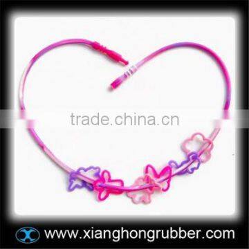 Fancy colorful silicone necklace