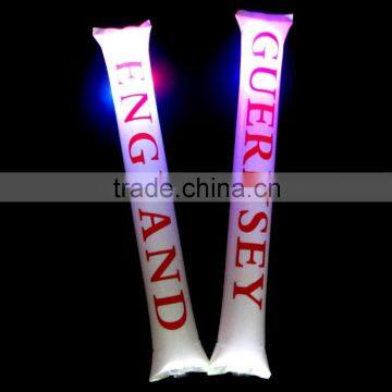 PE led cheering stick /pe inflatable led cheering stick