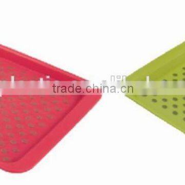 high quality rectangle anti skid kitchen accessories plastic cutlery tray