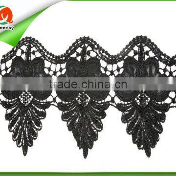 lace trim leather