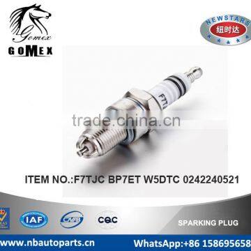 High Quality Auto Spark Plug F7TJC BP7ET W5DTC 02422405 for ALFA ROMEO ALPINE ASTON MARTIN AUDI AUSTIN AUTOBIANCHI.etc.