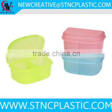 250ml 2 compartment plastic snack box set 2pcs                        
                                                                                Supplier's Choice