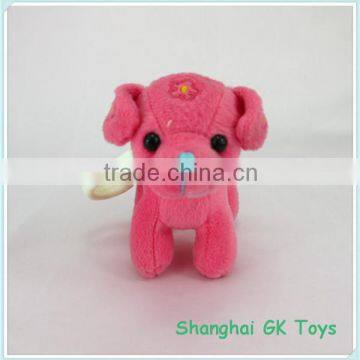 Plush Keychain Plush Pink Dog Toy