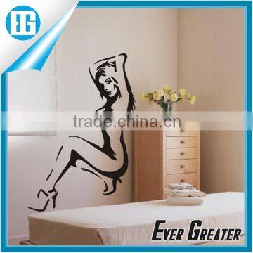 wall decals sticker,self adhesive sexy girl stickers,printing decal sticker paper