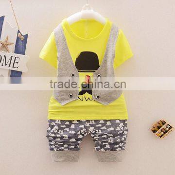 Fancy Children Clothing , Baby Clothes , Boys Summer Set