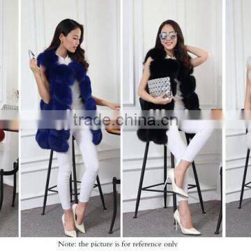 2016 Wholesale Sex Girl or Women Genuine Animal Fox Women Fur Vest photo-3
